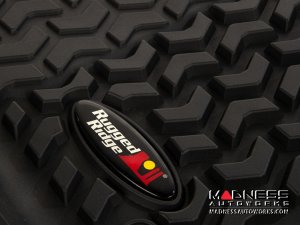 Jeep Wrangler JL Floor Liners - Black - Front & Rear - 2 Door